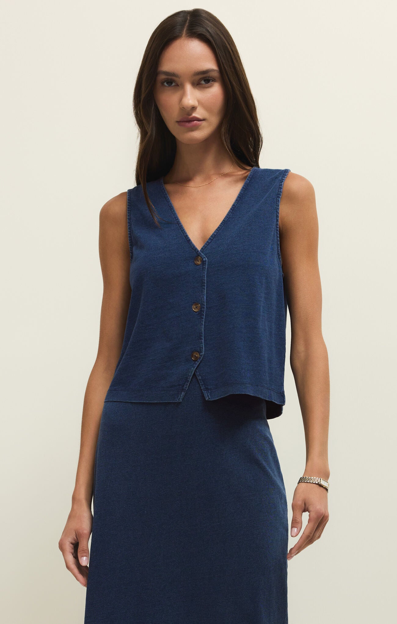 Z Supply Noelle Jersey Denim Top INDIGO – Jenny Joans Boutique