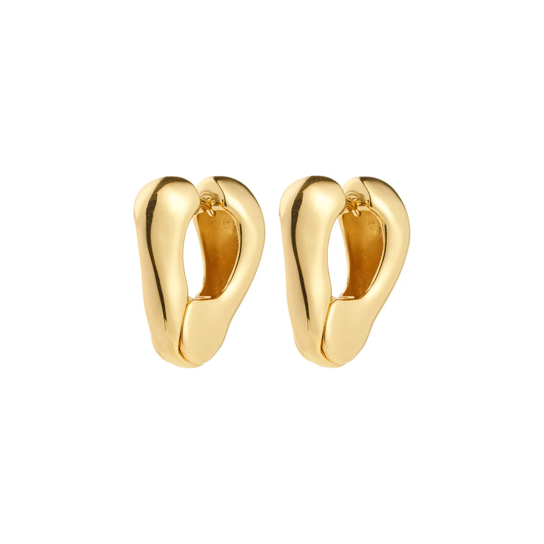Pilgrim Free Hoop Earrings GLD