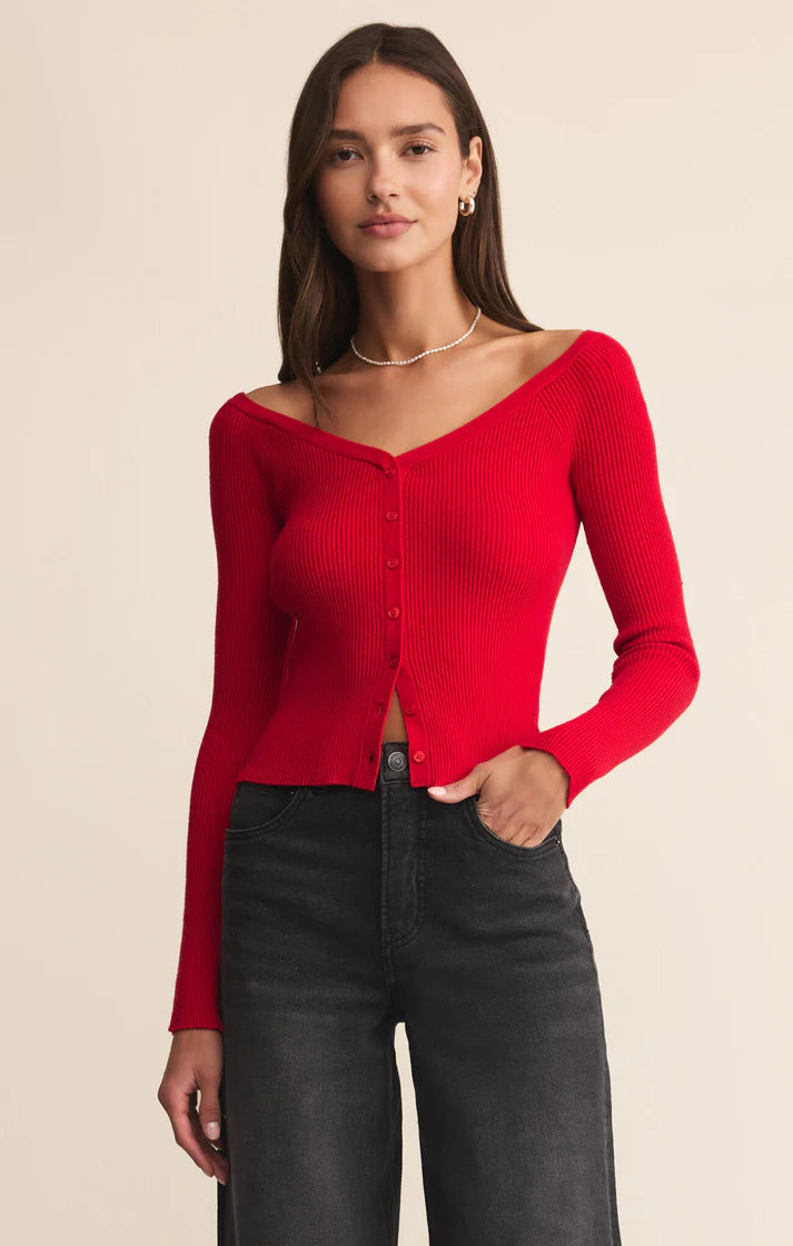 Z Supply Jovy Sweater RED