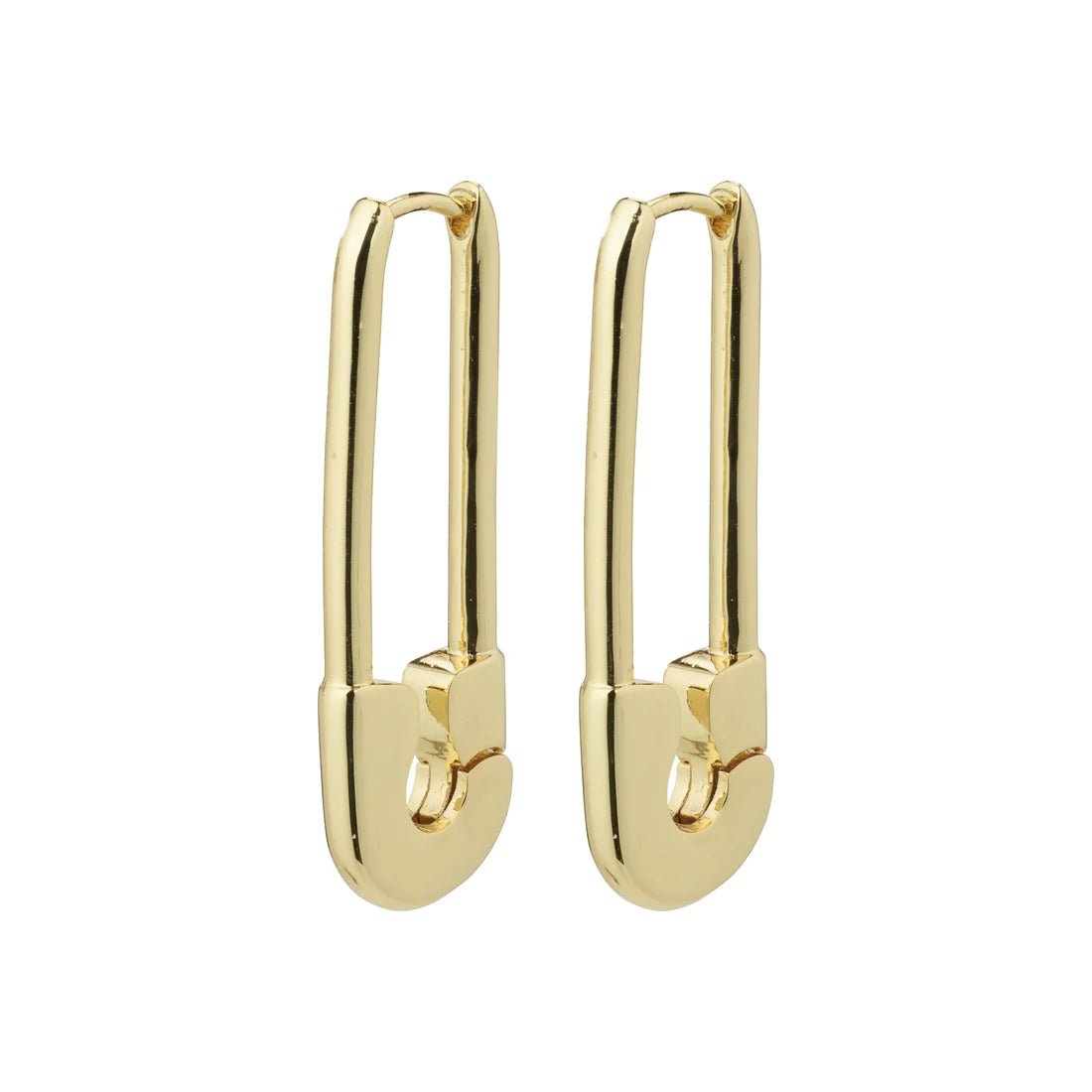 Pilgrim Pace Safety Pin Earrings GLD