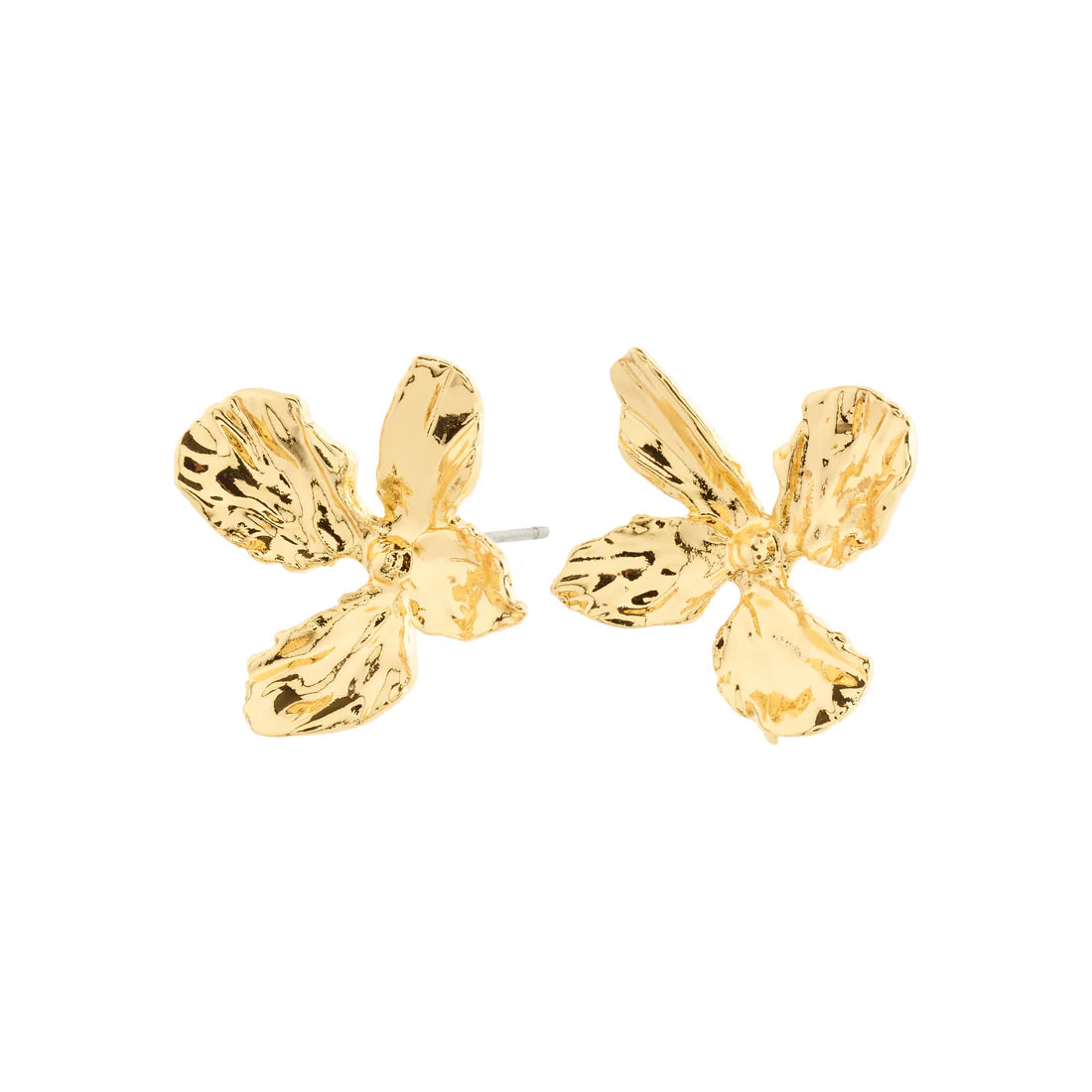 Pilgrim Dream Flower Stud Earrings GLD