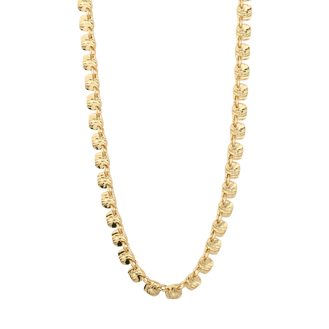 Pilgrim Sense Square Coins Necklace GLD