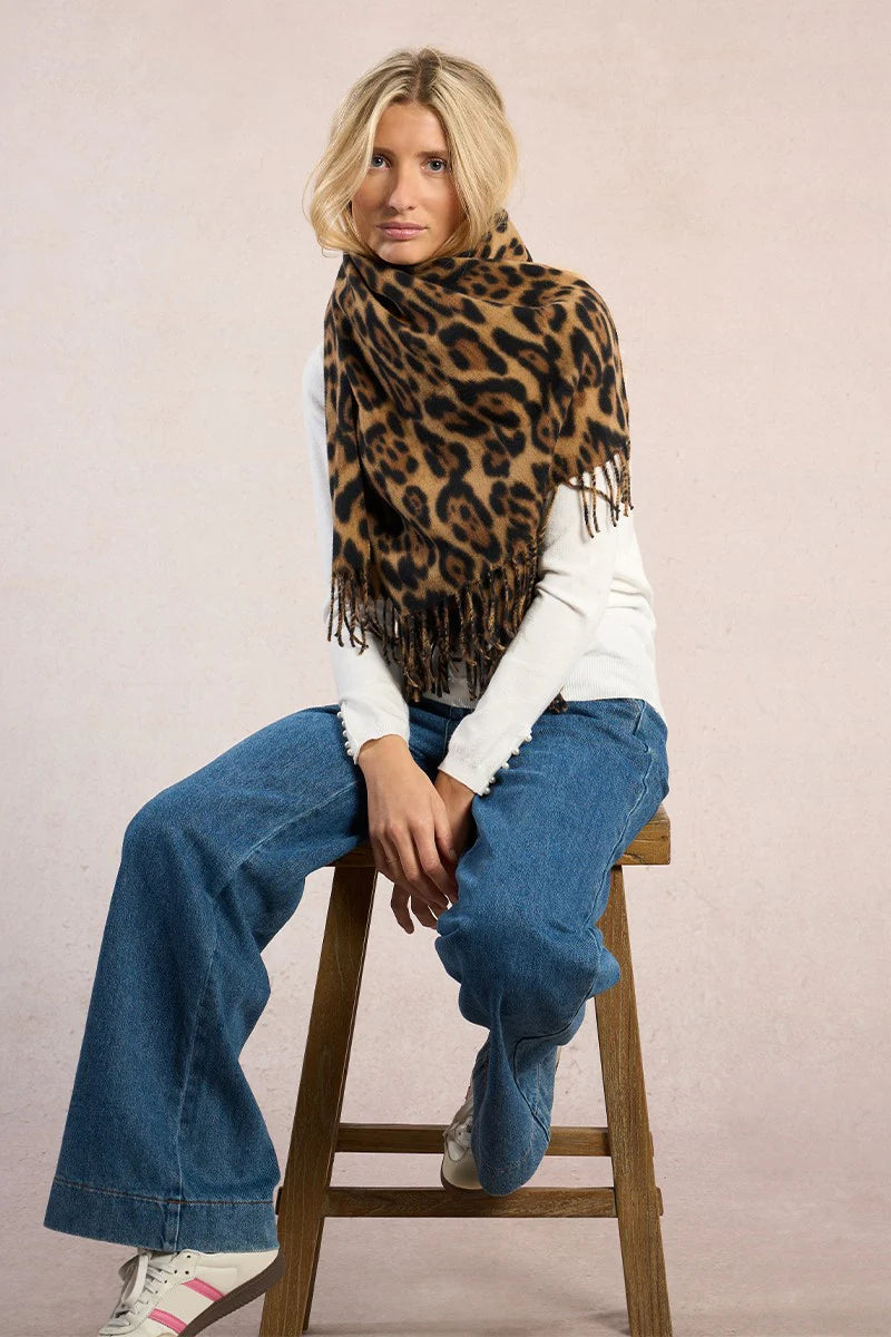 Molly Bracken Knit Blanket Scarf LEO