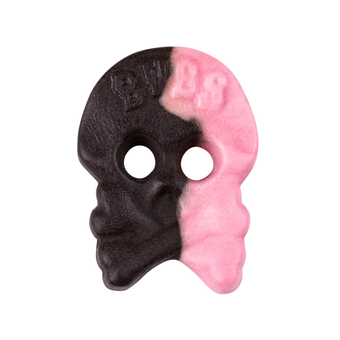 SugarJoy Bubs Raspberry & Licorice Skulls