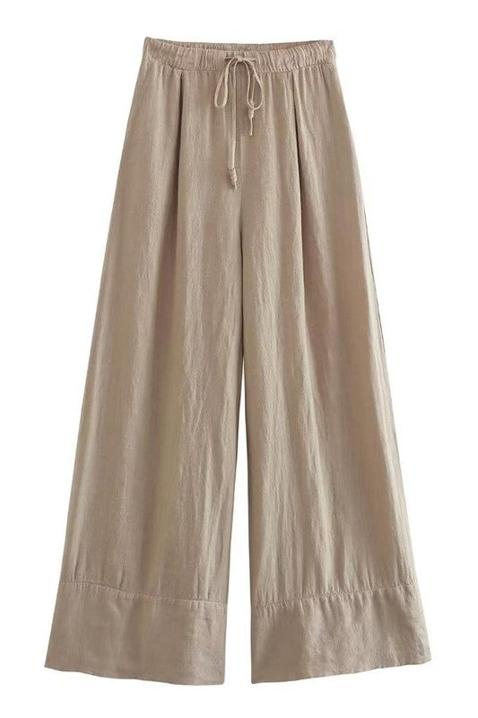 Jenny Joans Beach Life Linen Pant KHK