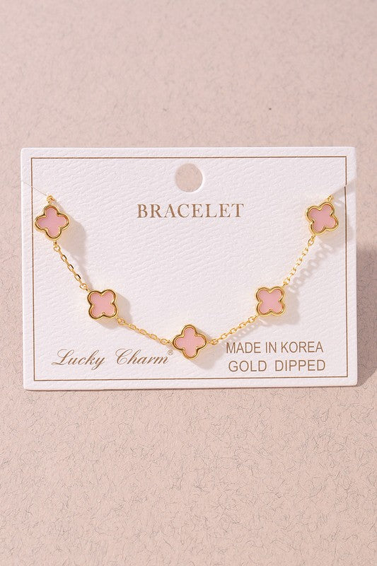 JJTL Clover Charm Bracelet