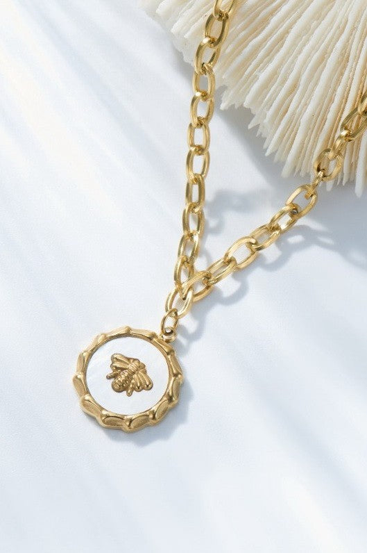 JJTL Bee Necklace GLD