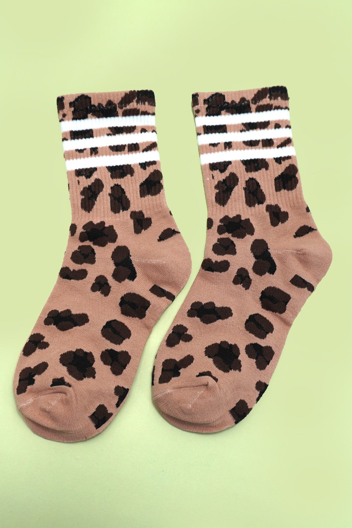 JJTL Leopard Crew Socks