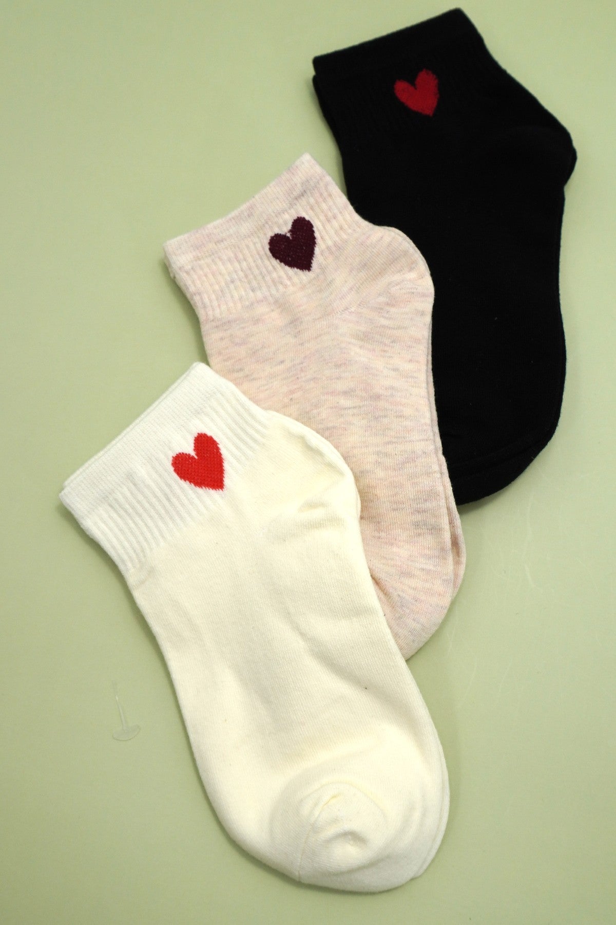 JJTL Heart Crew Socks