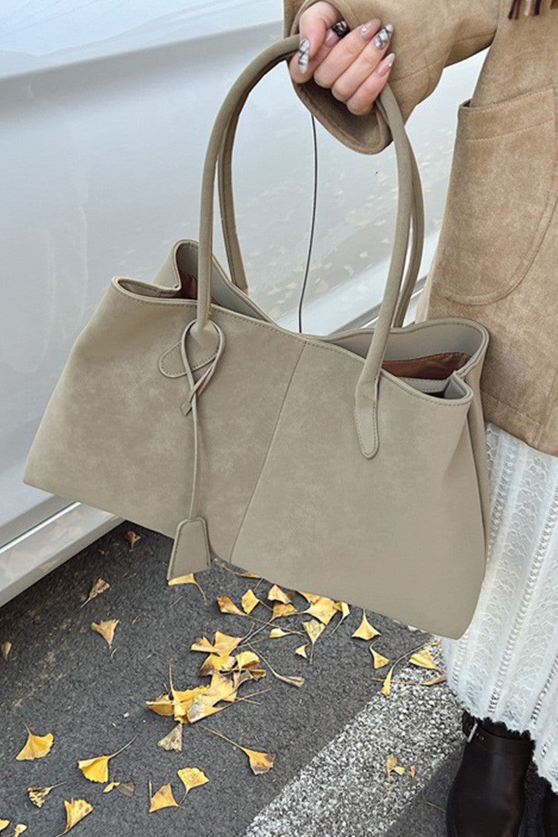 JJTL Suede Magnetic Shoulder Bag