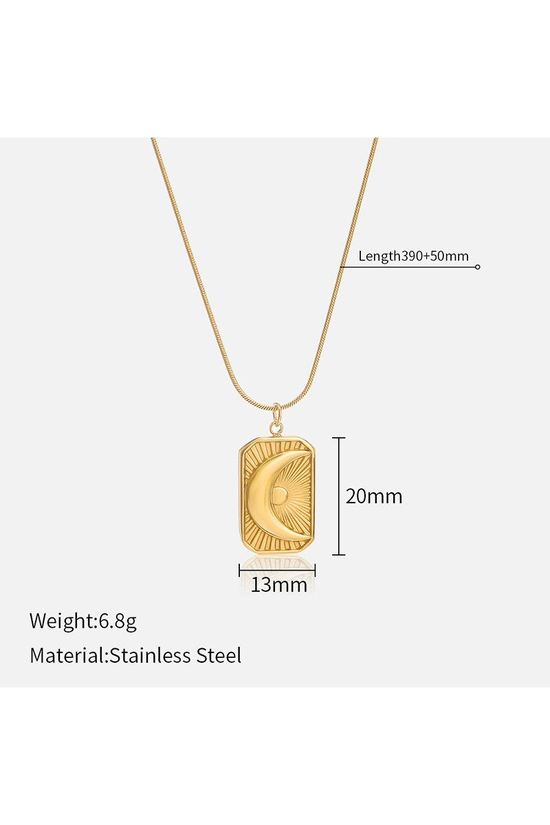 JJTL Sun & Moon Stainless Necklace