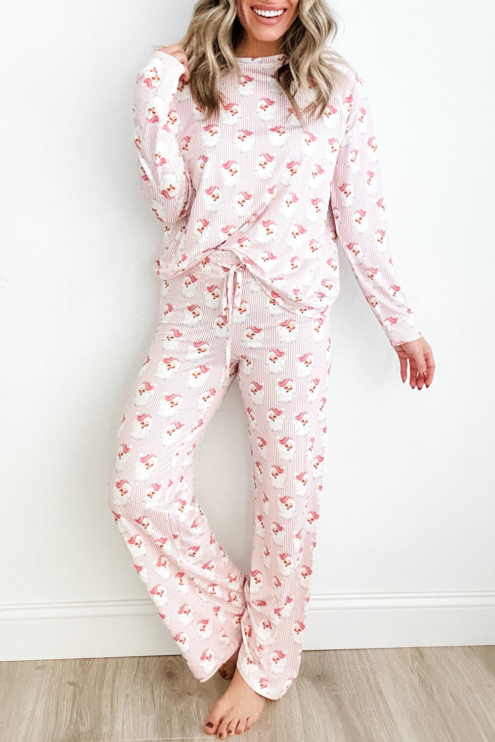 JJTL Vintage Santa PJ Set PNK