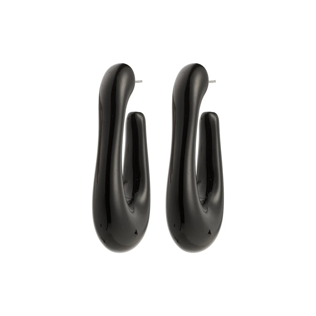 Pilgrim Elijah Acrylic Hoop Earrings BLK