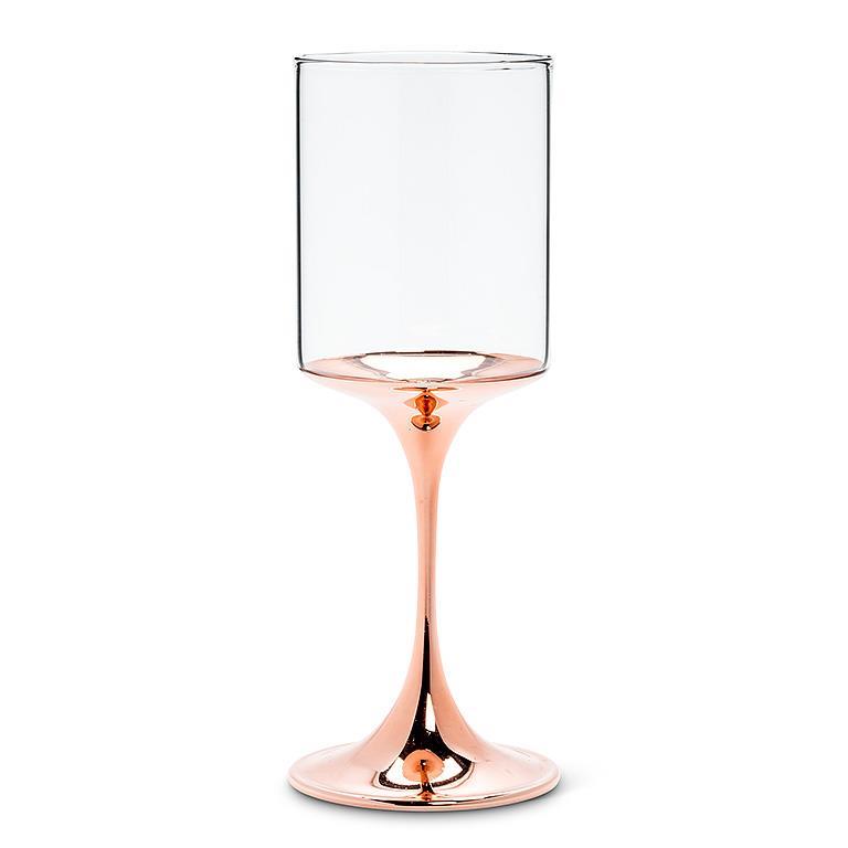 Abbott Alto Metallic Stem Wine Glass