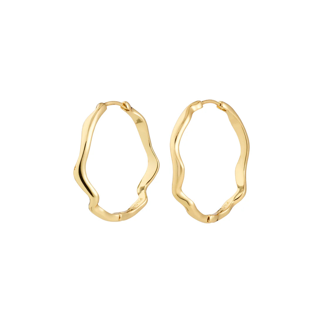 Pilgrim Larkin Hoop Earrings GLD