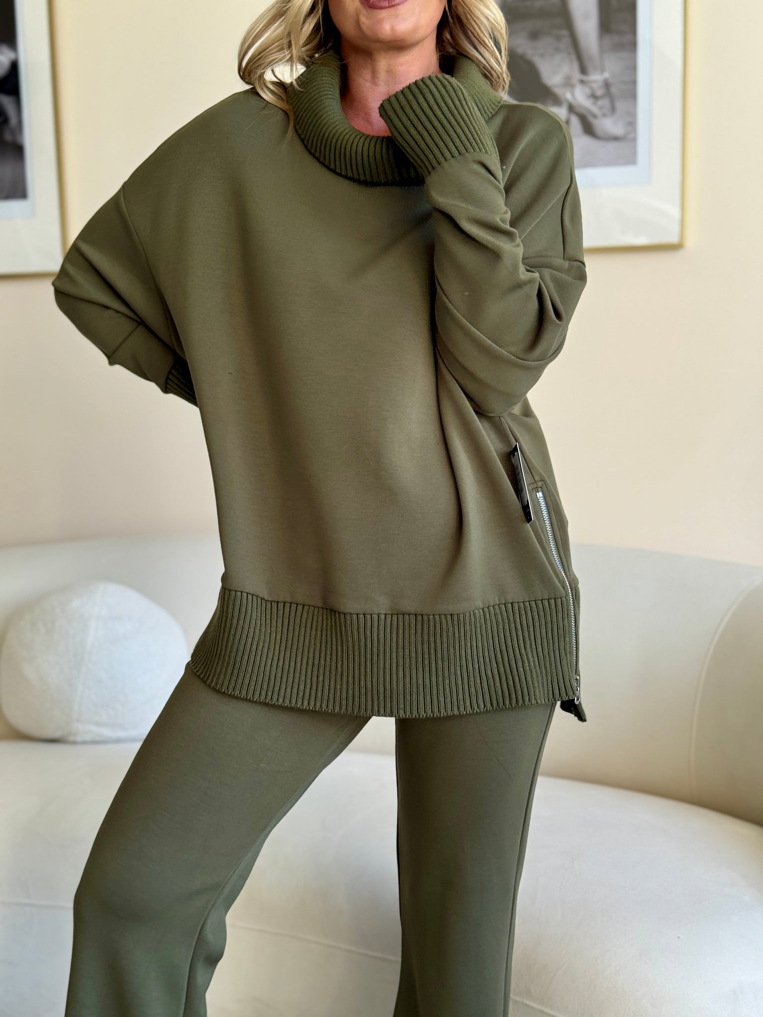 RD Style Katelyn Soft Knit Rib Sweater OLV