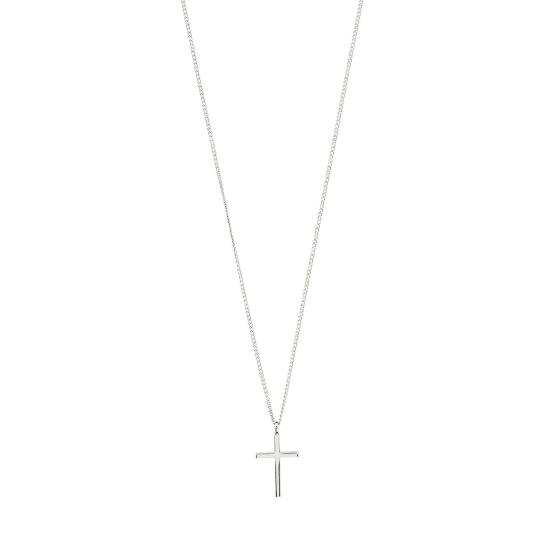 Pilgrim Daisy Cross Pendant Necklace SIL