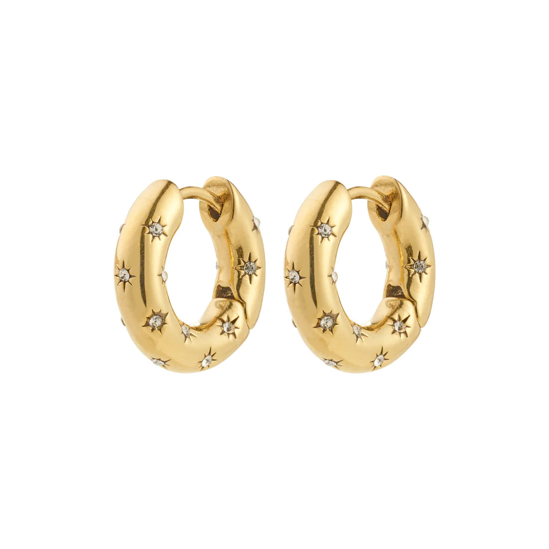 Pilgrim Nevaeh Chunky Hoop Earrings GLD