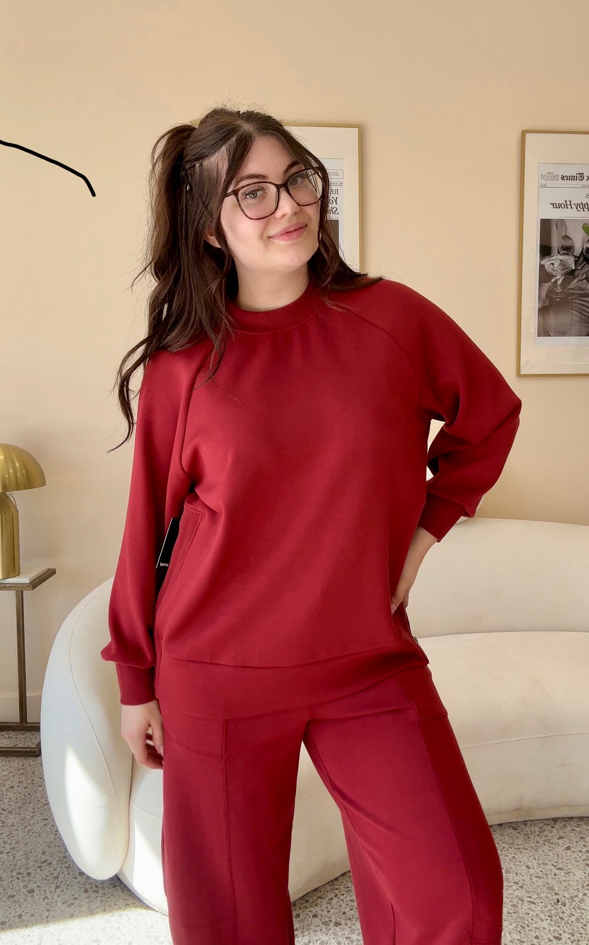 RD Style Penela Soft Knit L/S Pullover CHILI
