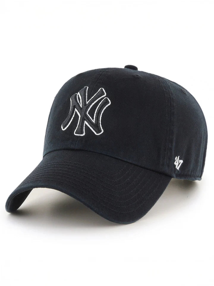 '47 Brand New York Clean Up Cap BLK/WHT