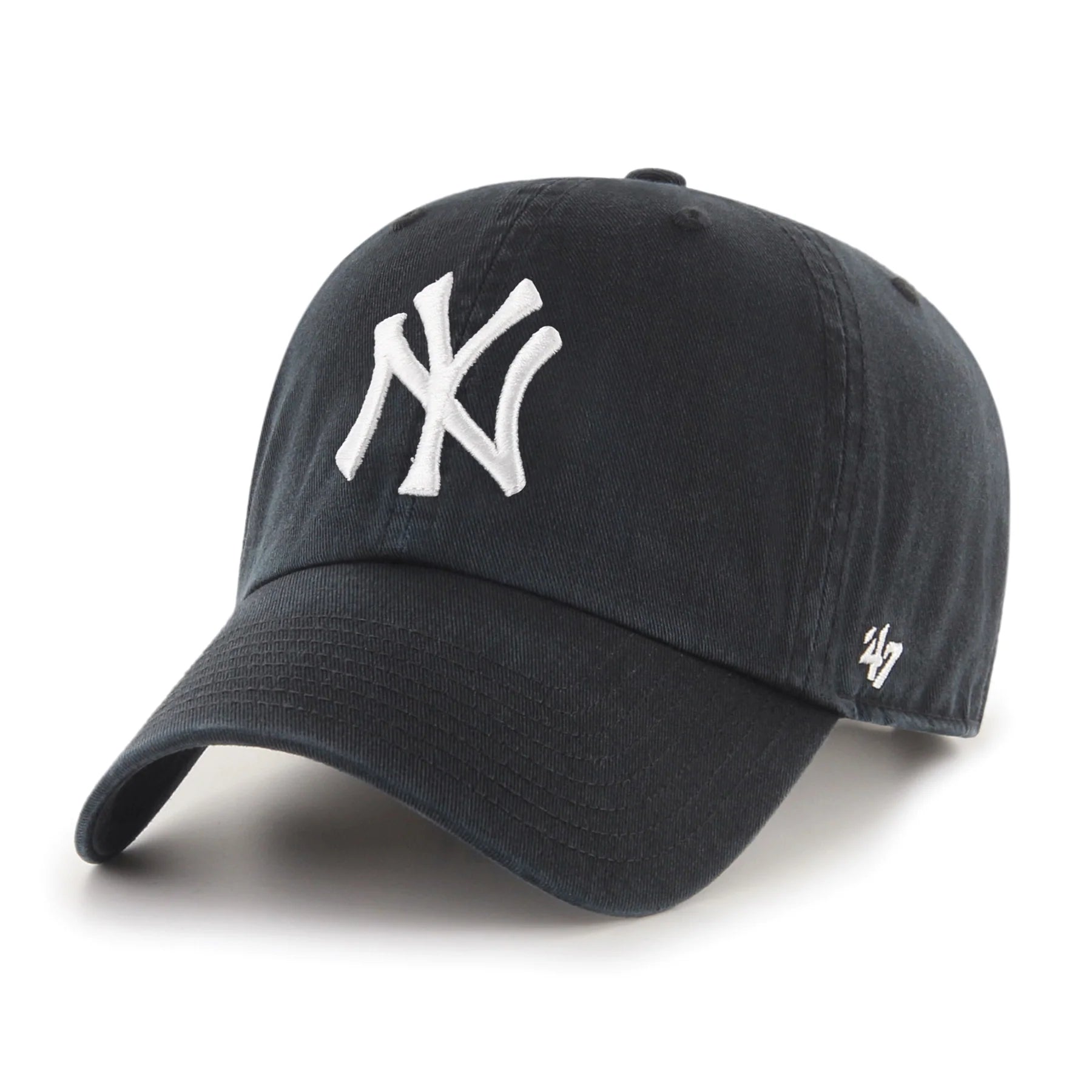 '47 Brand New York Clean Up Cap BLK/WHT