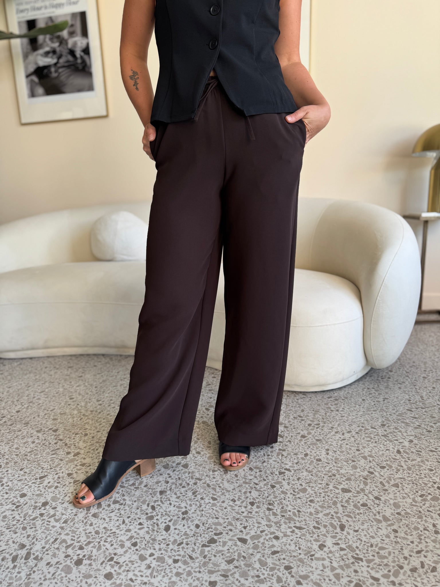 RD Style Merry Drawstring Waist Pant ESP
