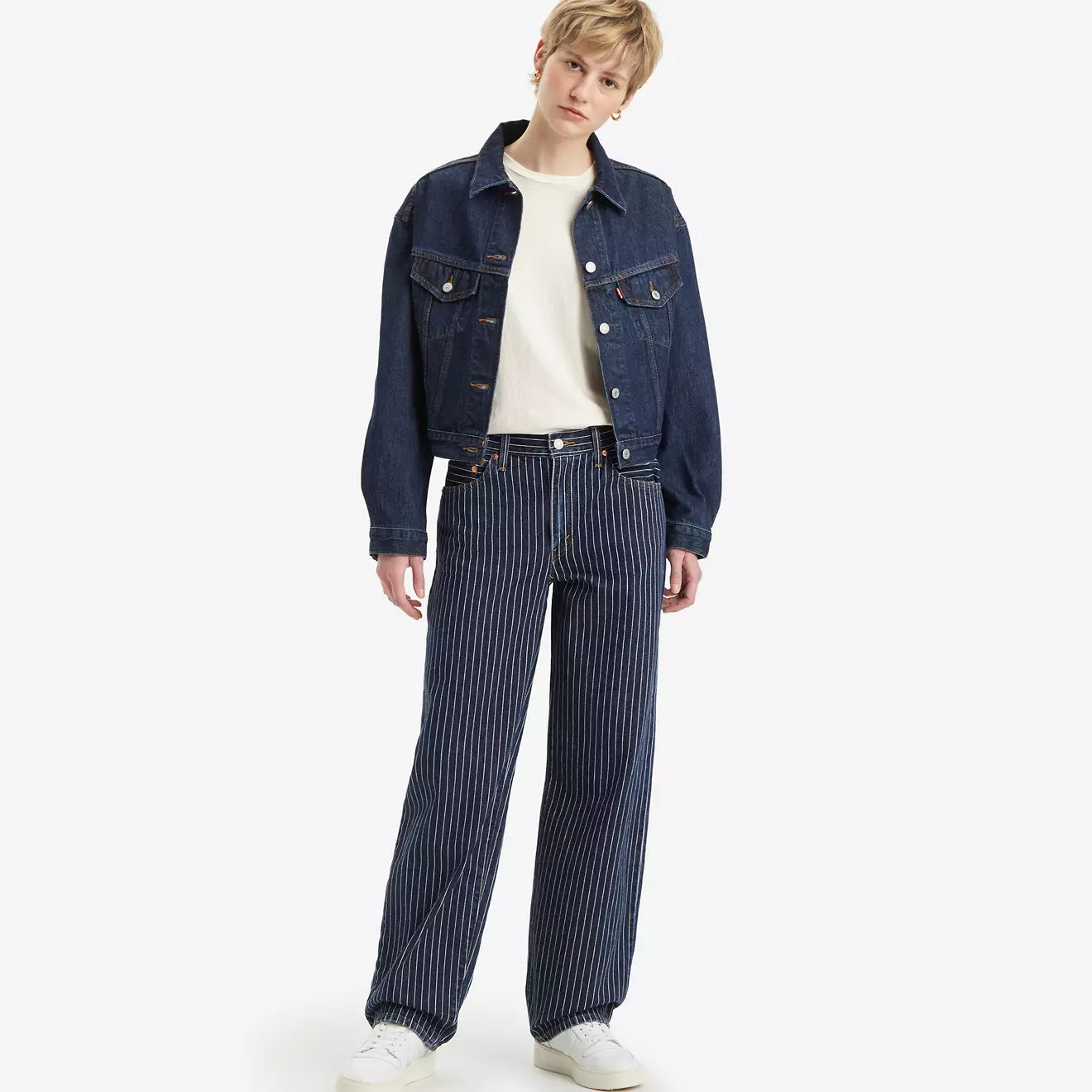 Levi's Baggy Dad Partly Masked "Pinstripe"