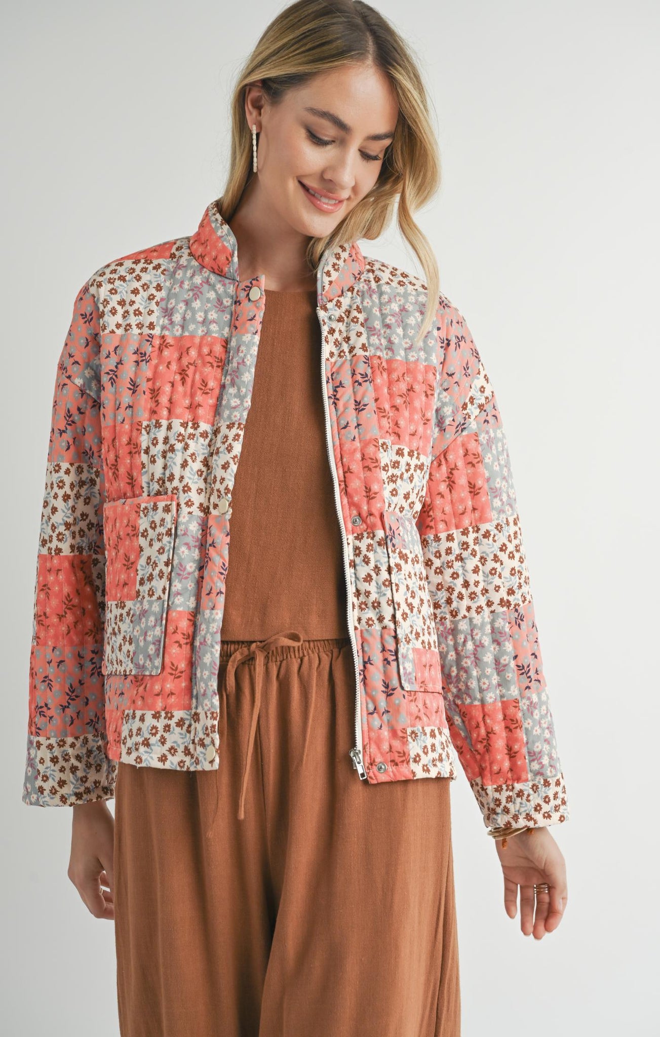 Sadie & Sage Collector Patchwork Quilted Jacket MUL