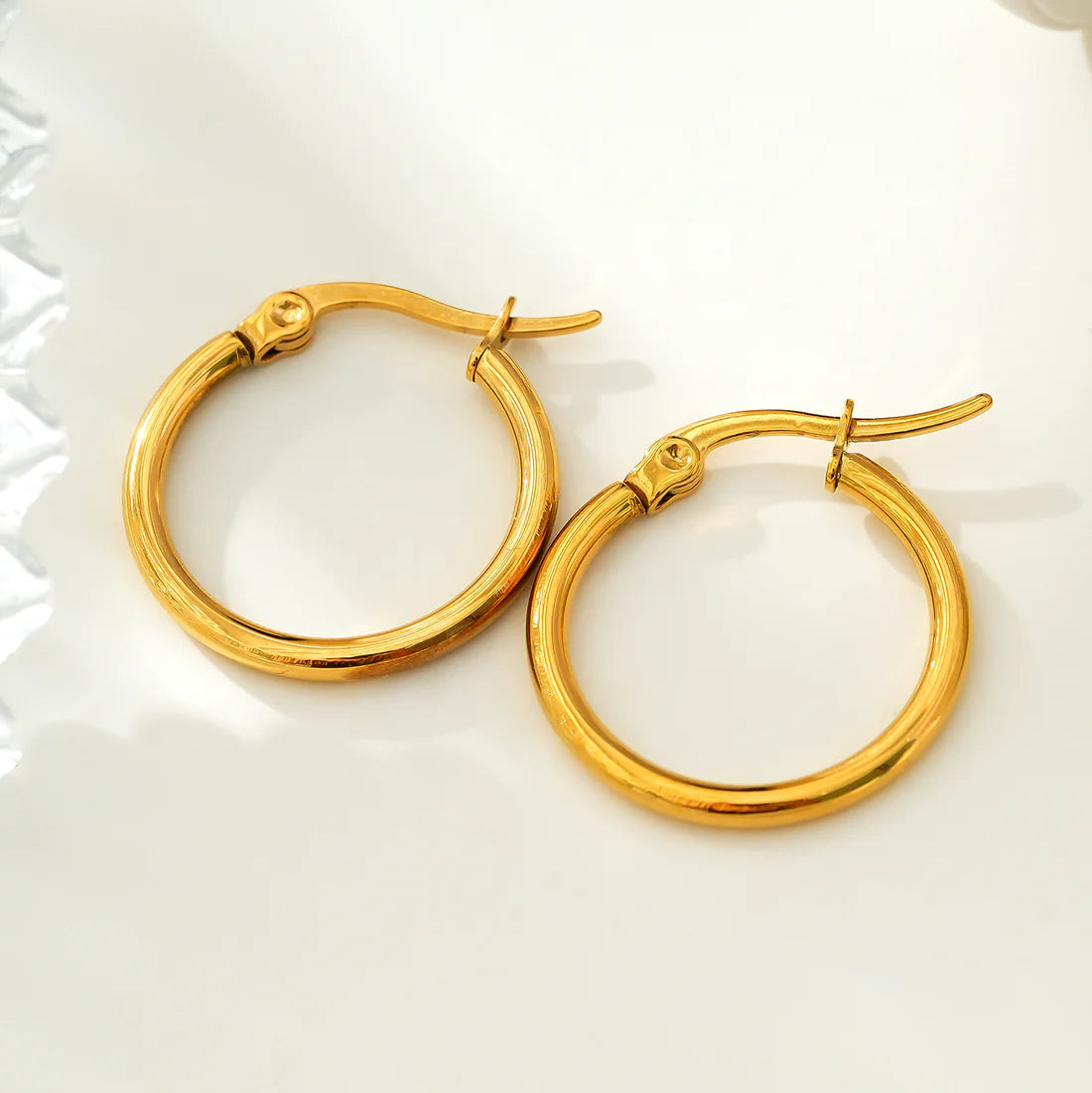 Hackney Nine Bianca Classic Everyday Gold Hoops