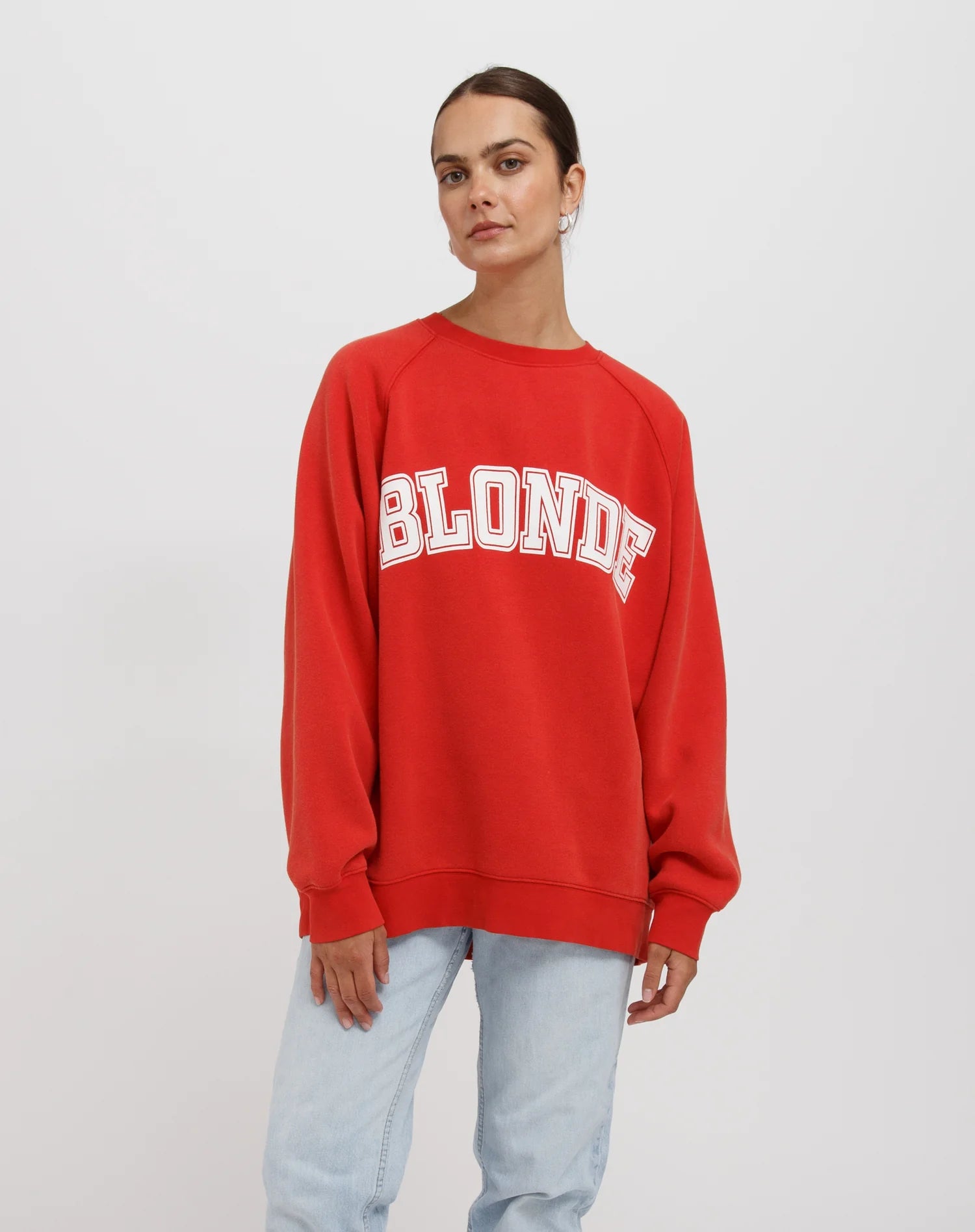 Brunette The Label Blonde NYBF Crew RED