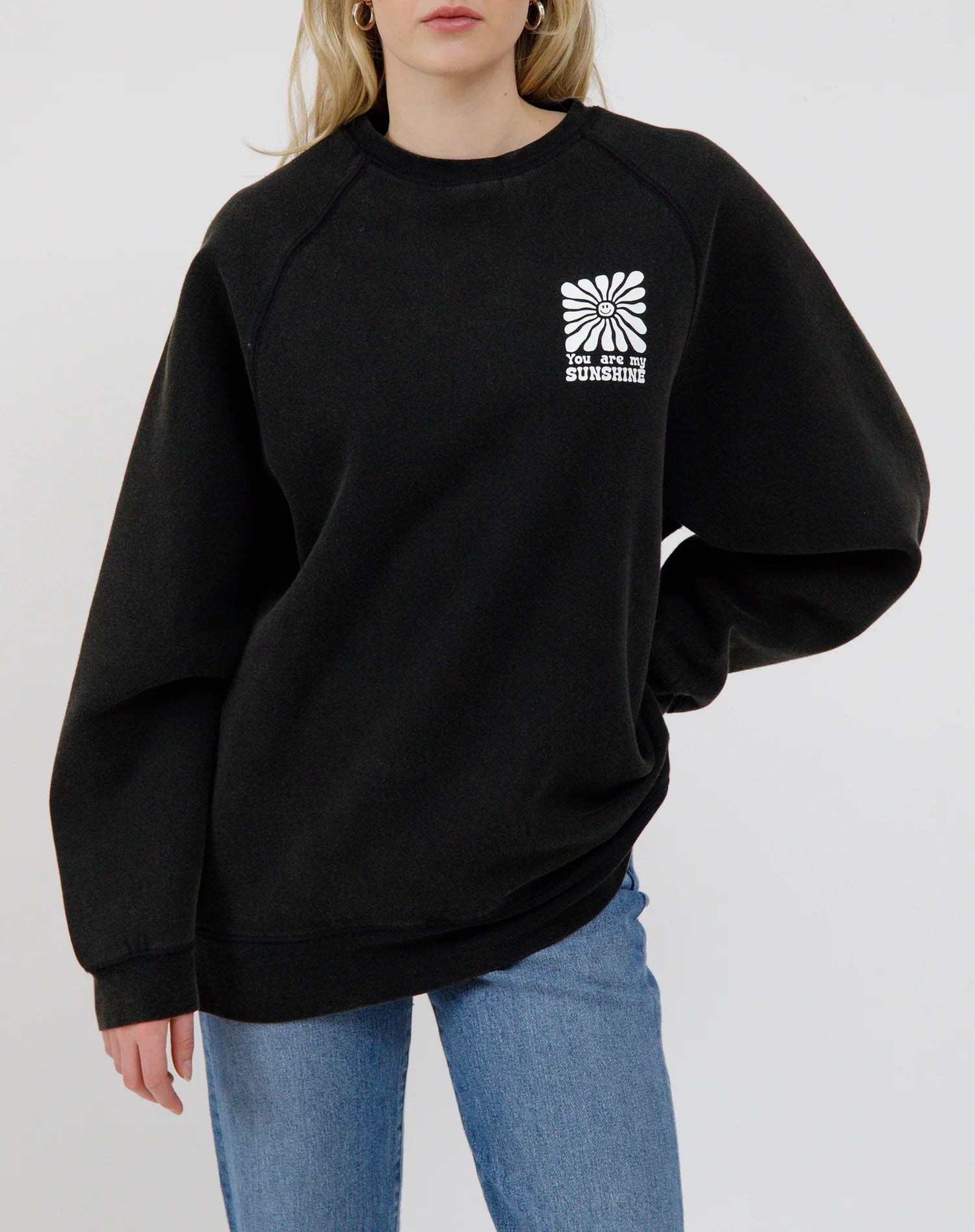 Brunette The Label You Are My Sunshine NYBF Crew BLK