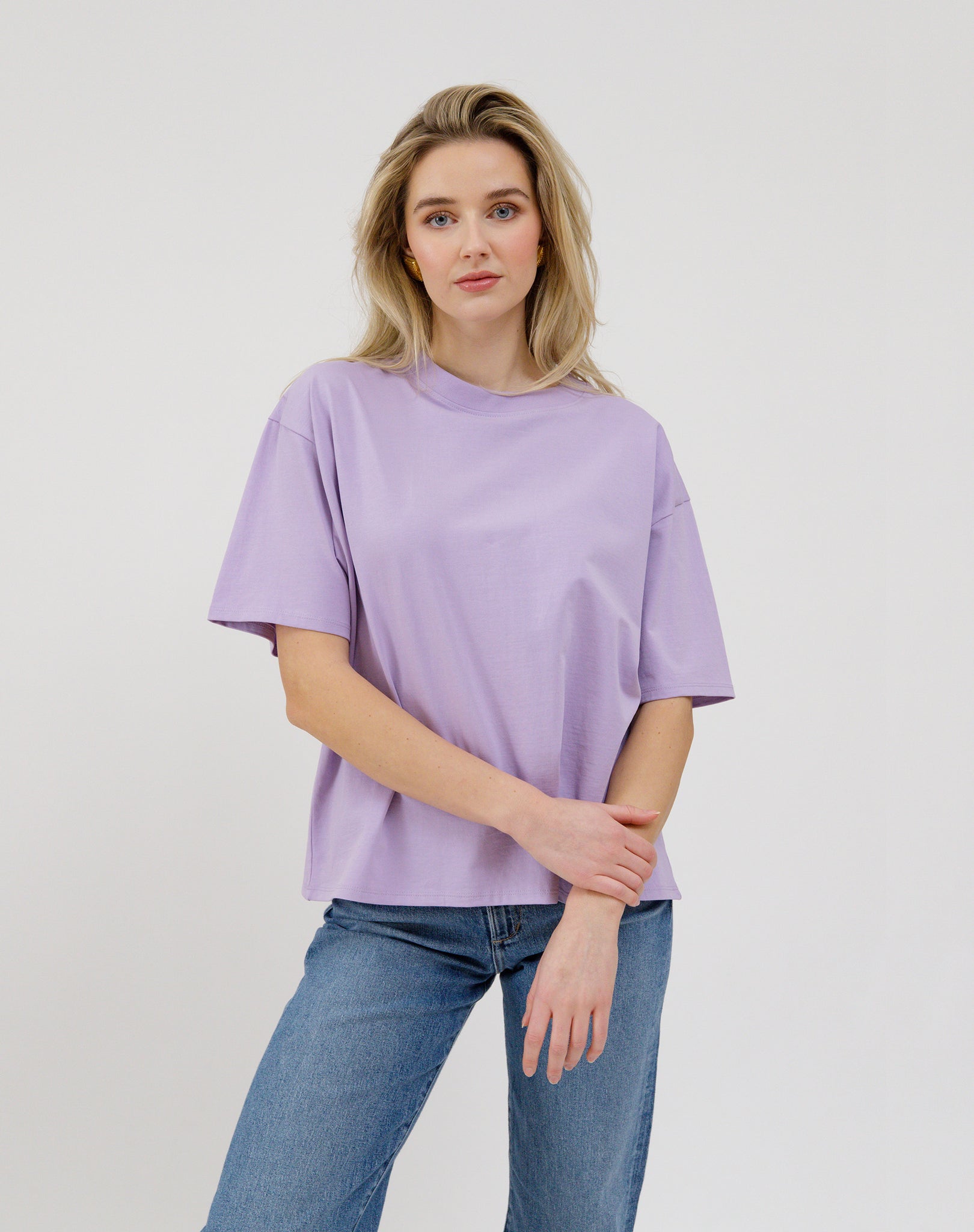 Brunette The Label Boxy Tee LAVENDER