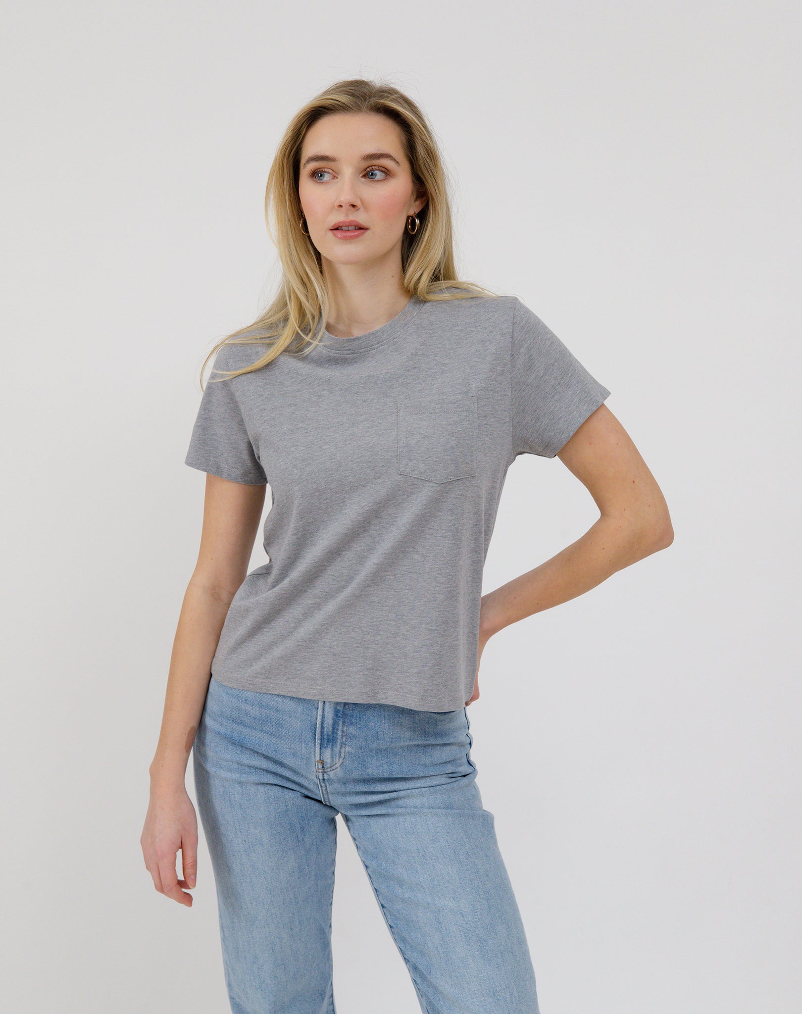 Brunette The Label Regular Pocket Tee GRY