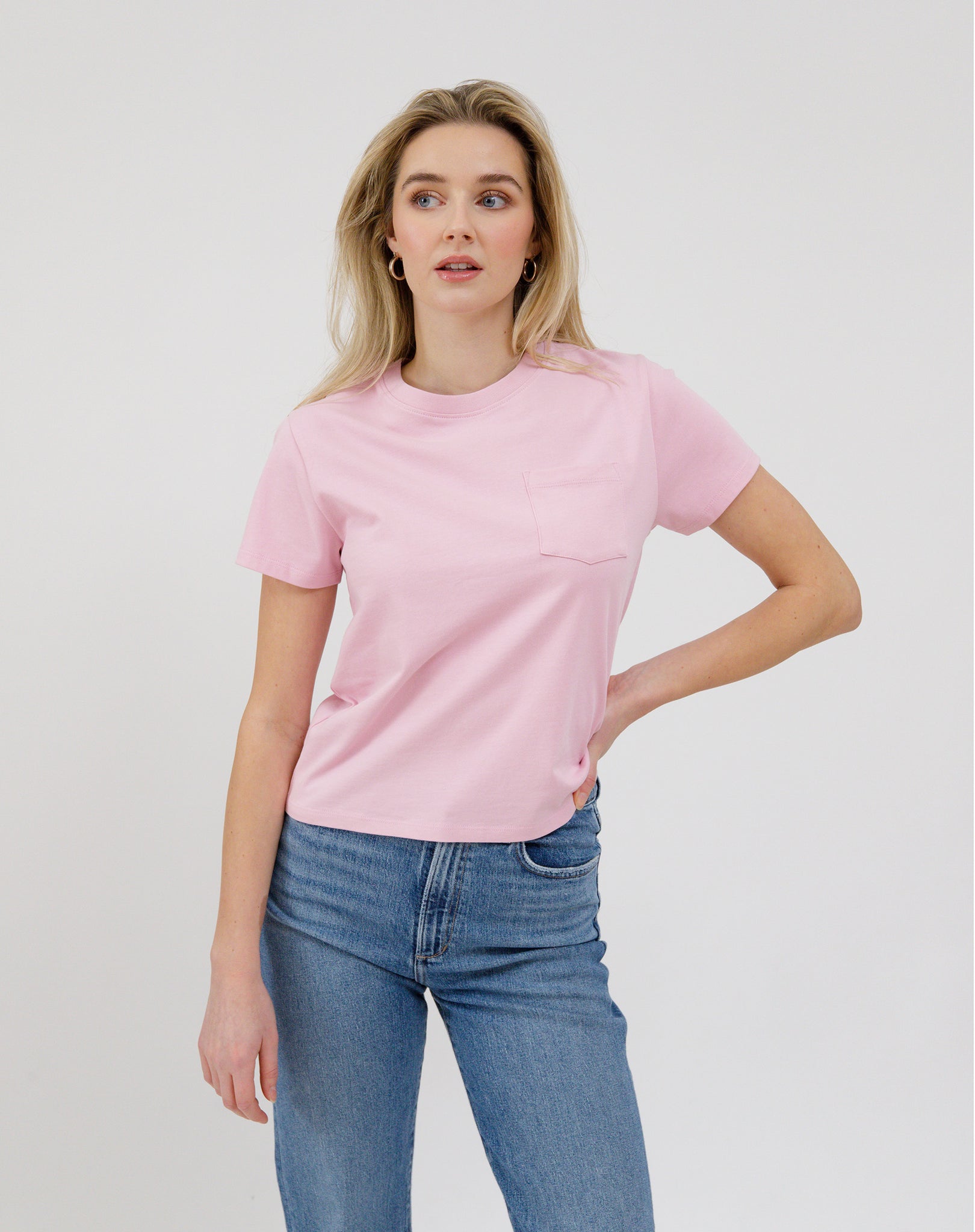 Brunette The Label Regular Pocket Tee PNK