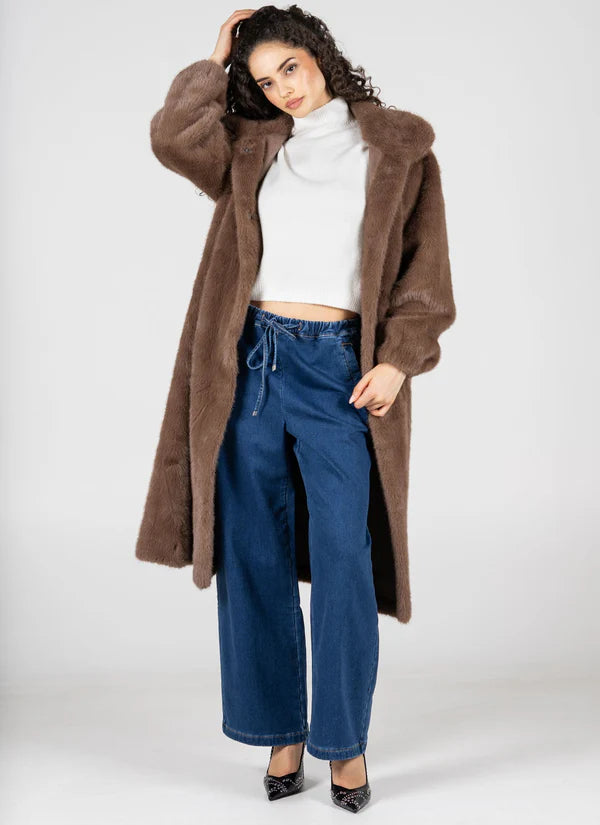 C'est Moi Faux Fur Long Coat