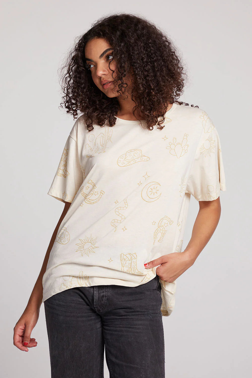 Chaser Allover Western Magic Tee WHTCAP