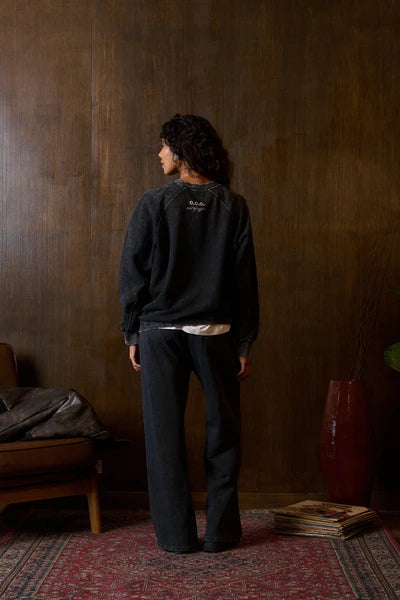 Kuwalla Tee OOO Raglan Sleeve Crew VINT BLK