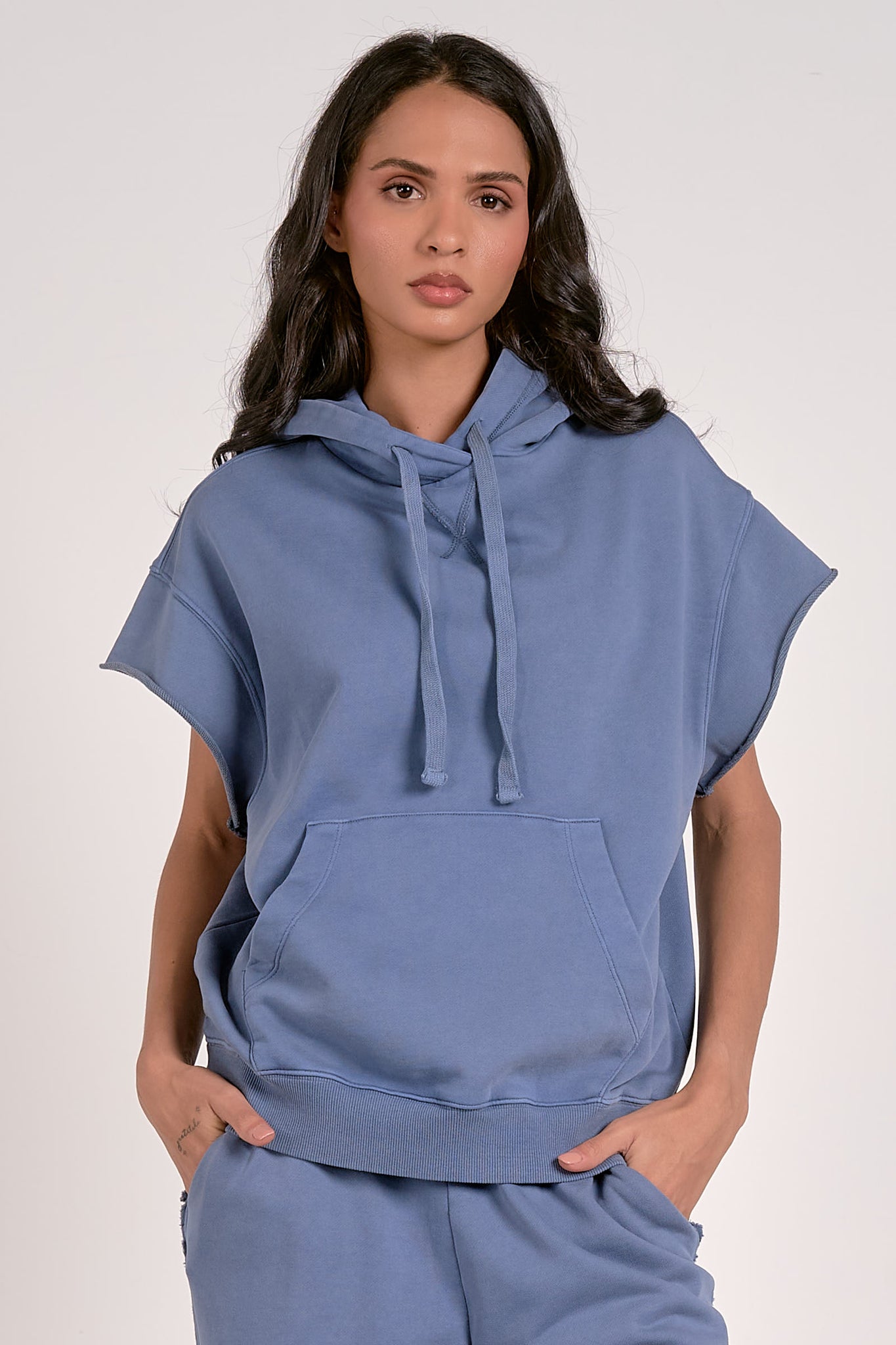 Elan Emma S/S Hoodie NVY