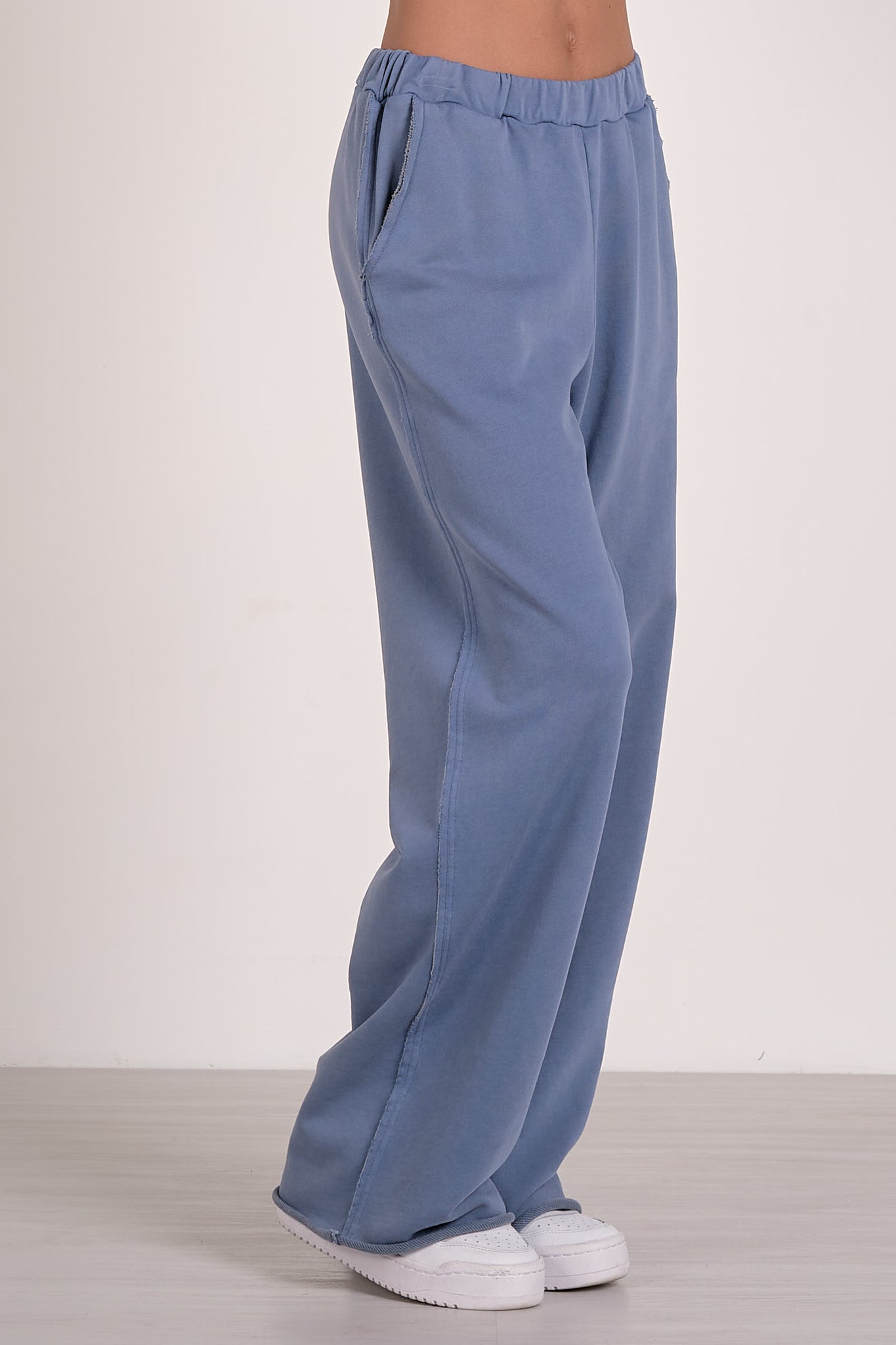 Elan Esther Wide Leg Sweatpant NVY