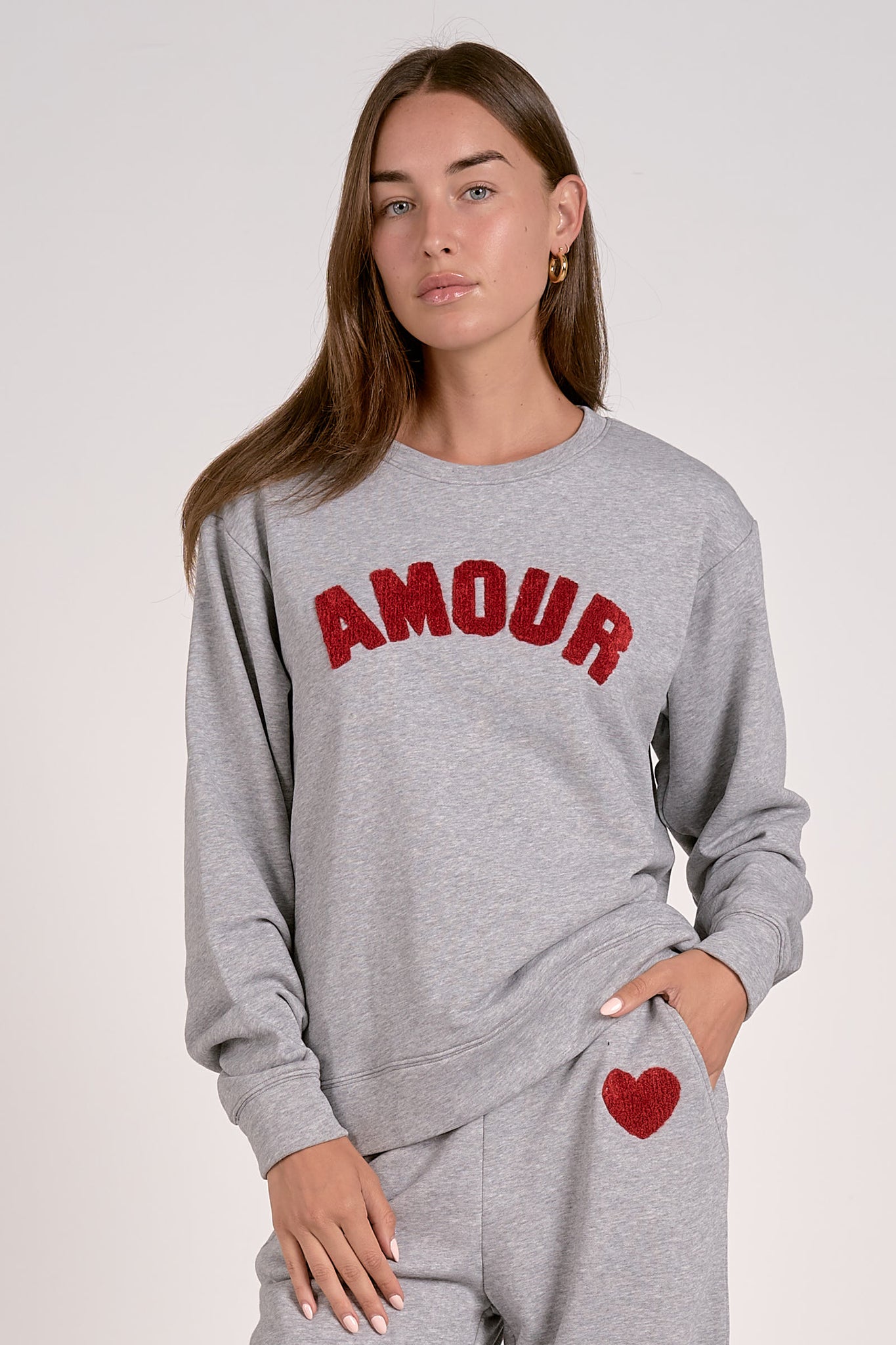 Elan Easton Amour Sweatshirt LT GRY