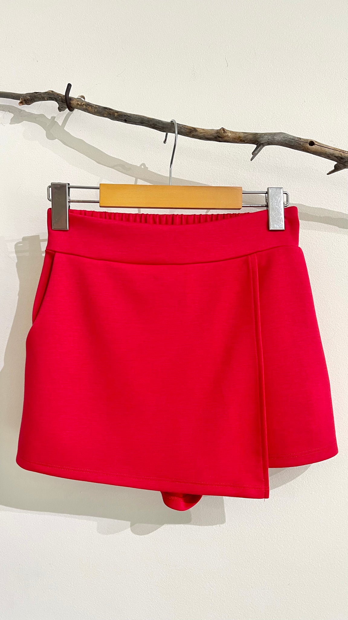 RD Style Starry Soft Knit Skort RED