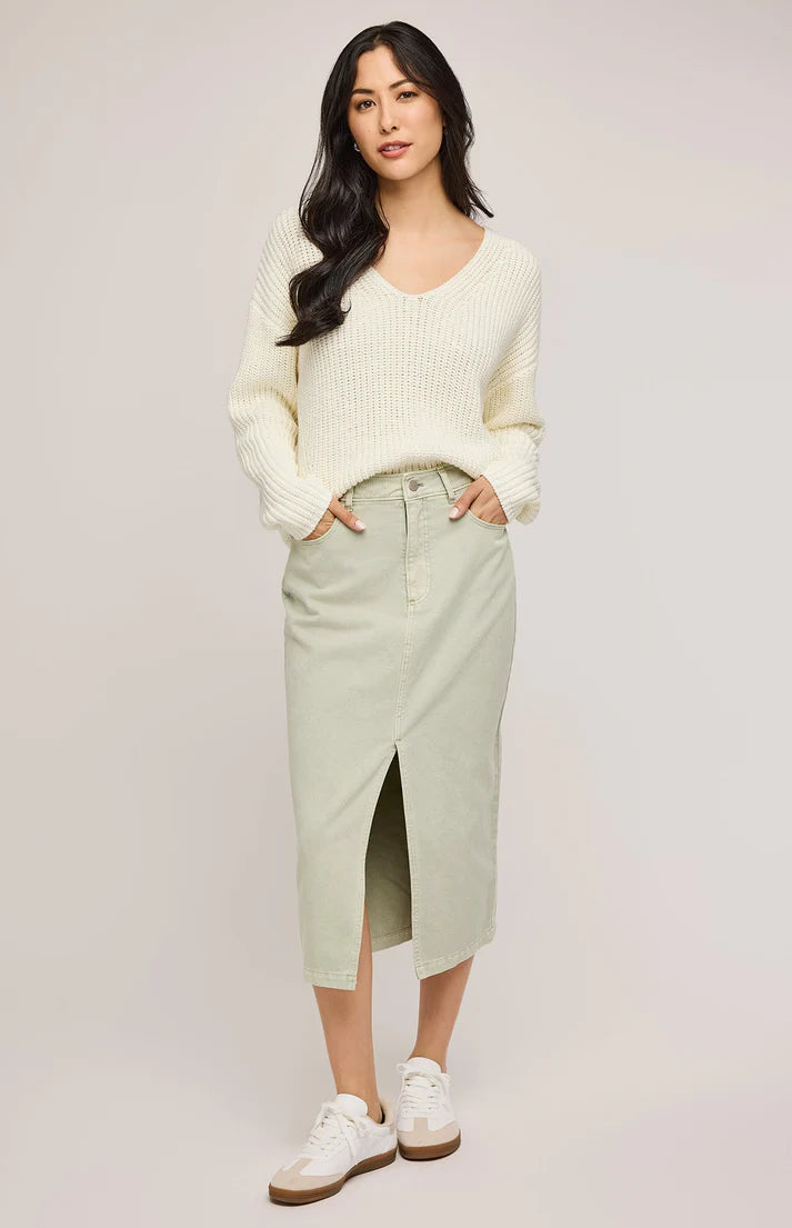 Gentle Fawn Georgia Midi Skirt CACTUS