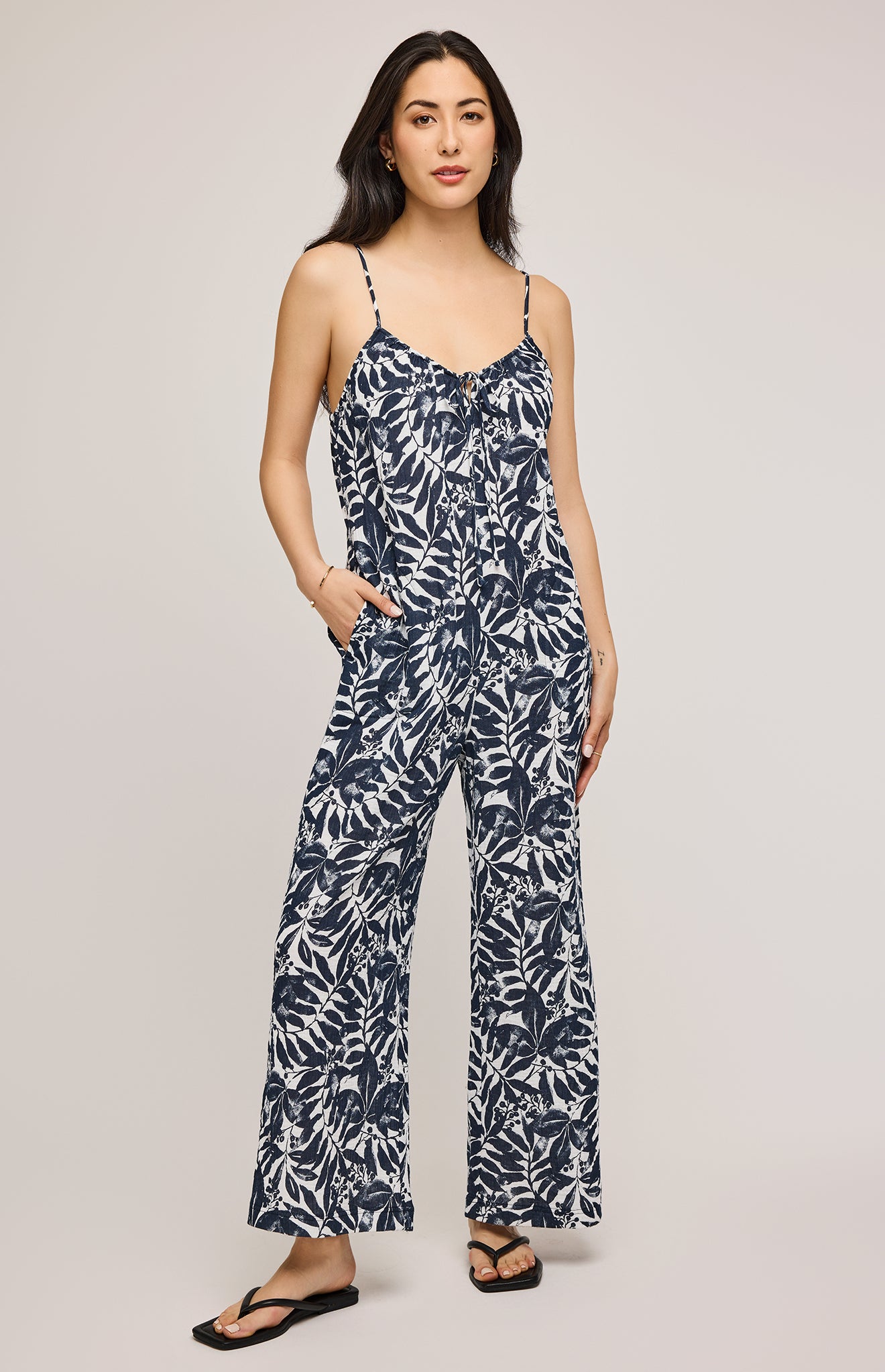 Gentle Fawn Matilda Print Jumpsuit NVY