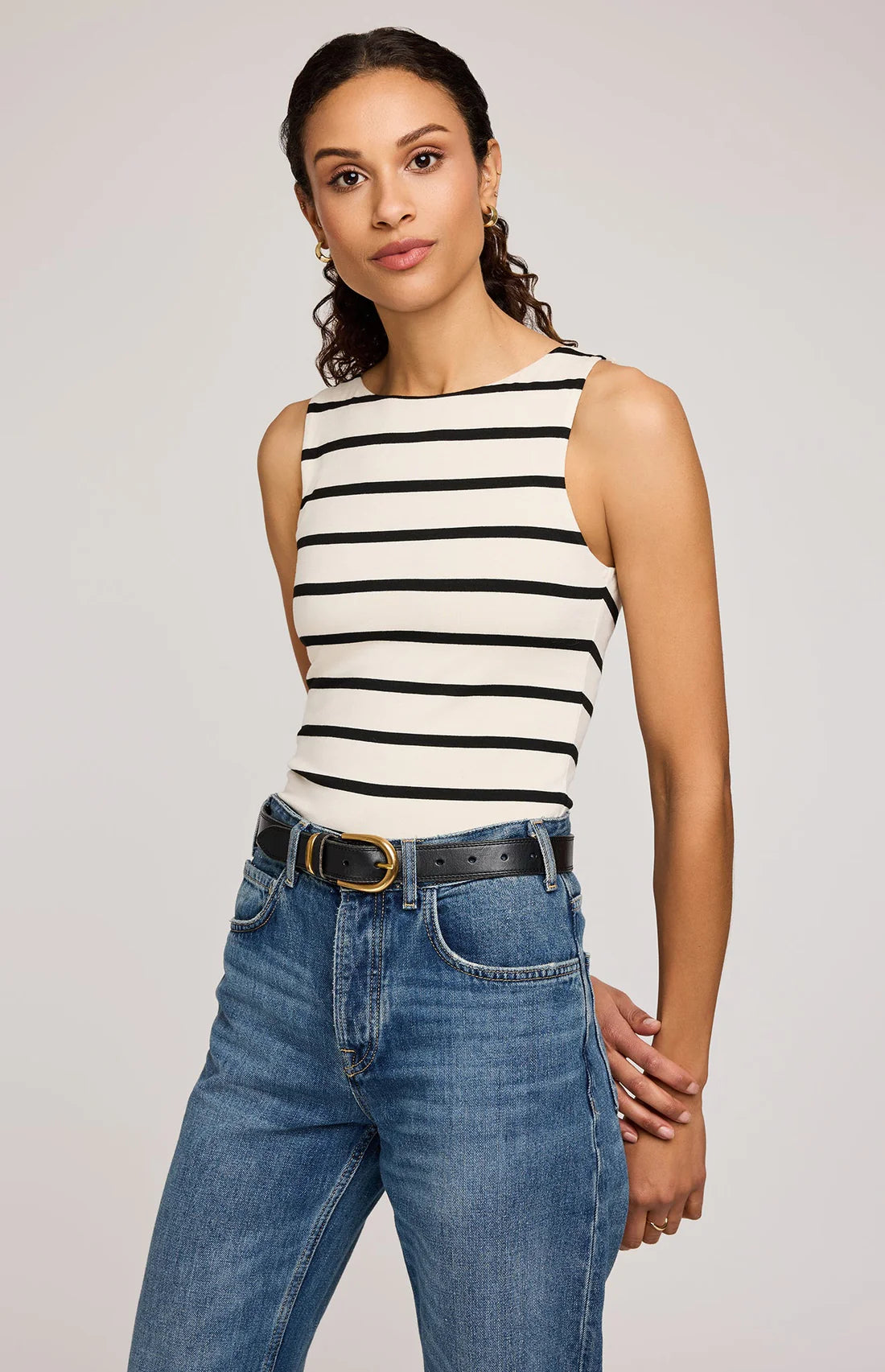 Gentle Fawn Cyrus Tank Top CRM STRIPE