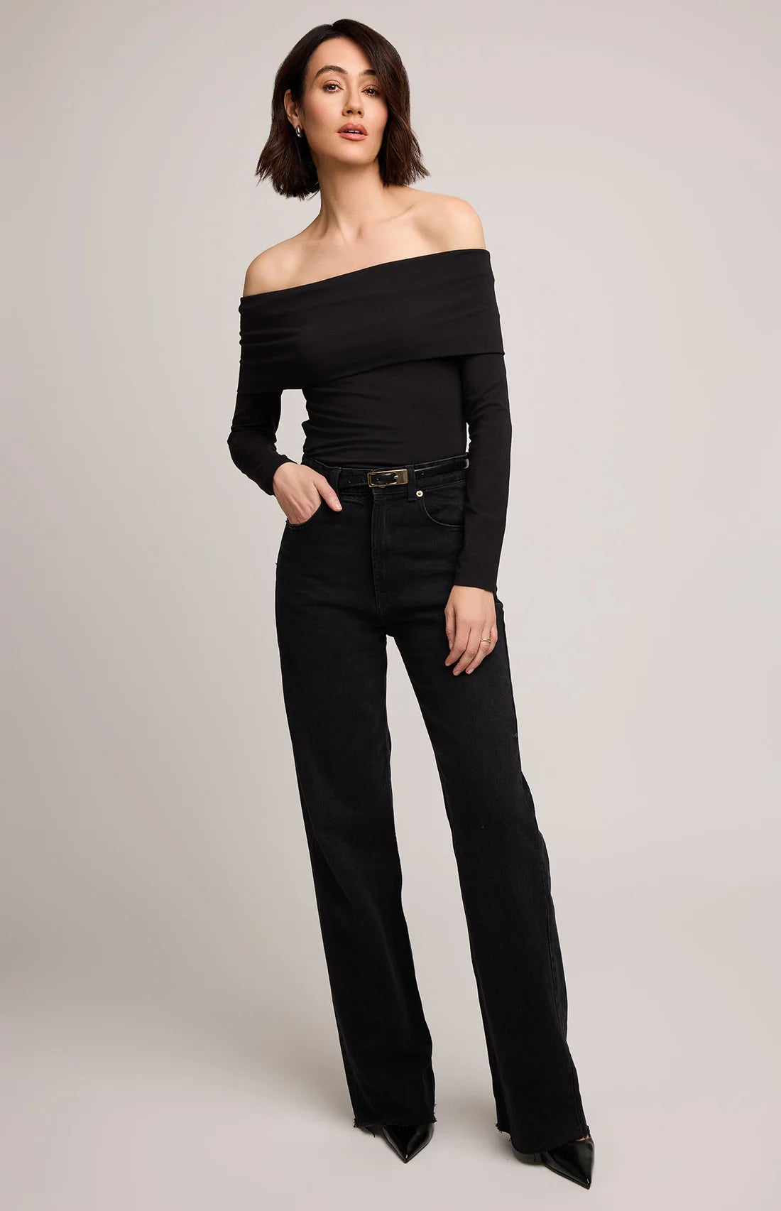 Gentle Fawn Charlize Off Shoulder Top BLK