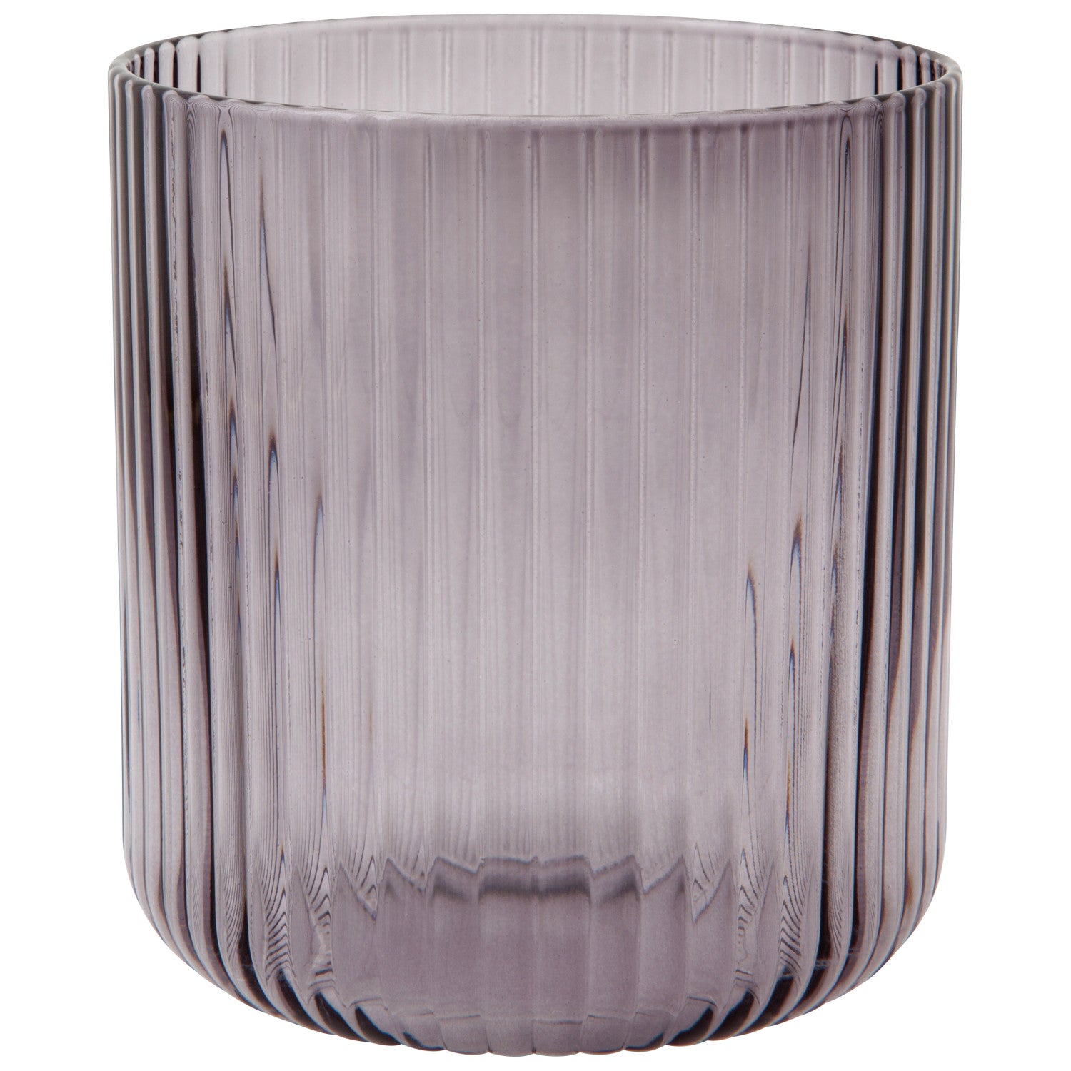 Danica Fluted Glass 12oz Smoke
