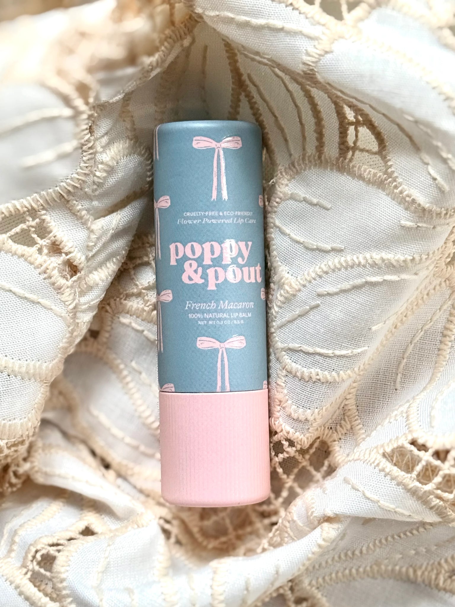 Poppy & Pout Coquette French Macaron Lip Balm