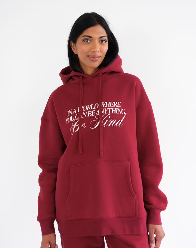 Brunette The Label Be Kind Big Sister Hoodie BURG