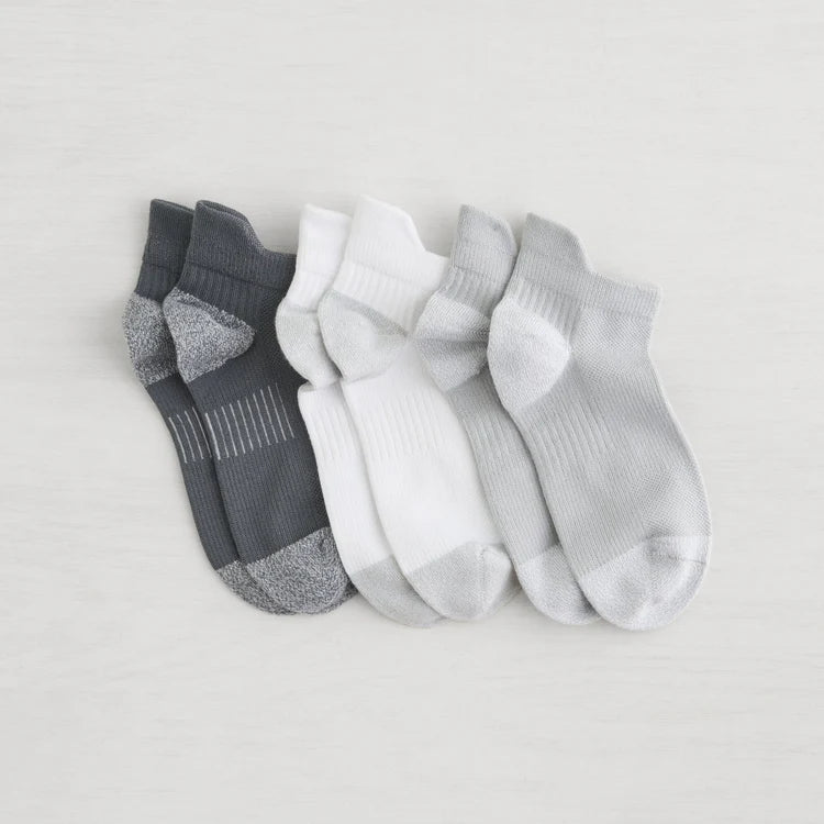 Lemon Proformance Powder Low Cut Socks 3Pk MED GREY
