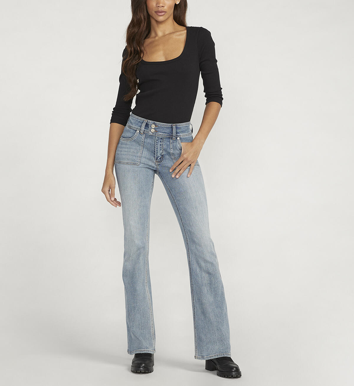 Silver Jeans Be Low Flare Jeans 216